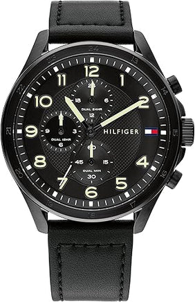 Tommy Hilfiger 1792004 Axel 45 mm Negro Piel