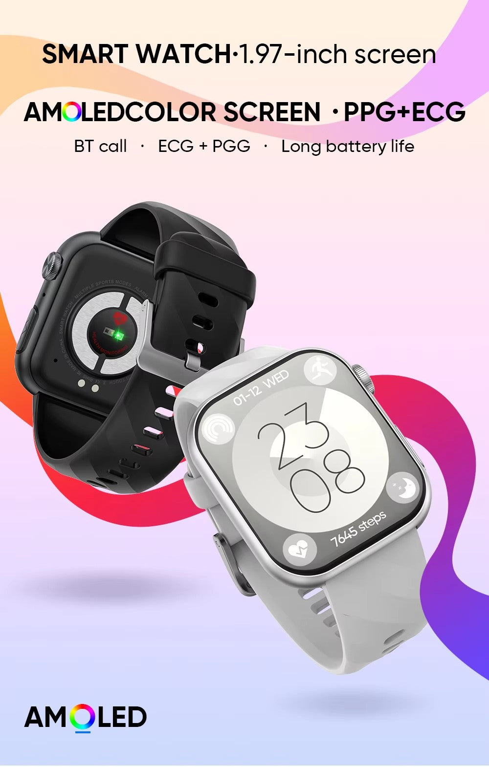 Smartwatch Unisex MF15 AMOLED