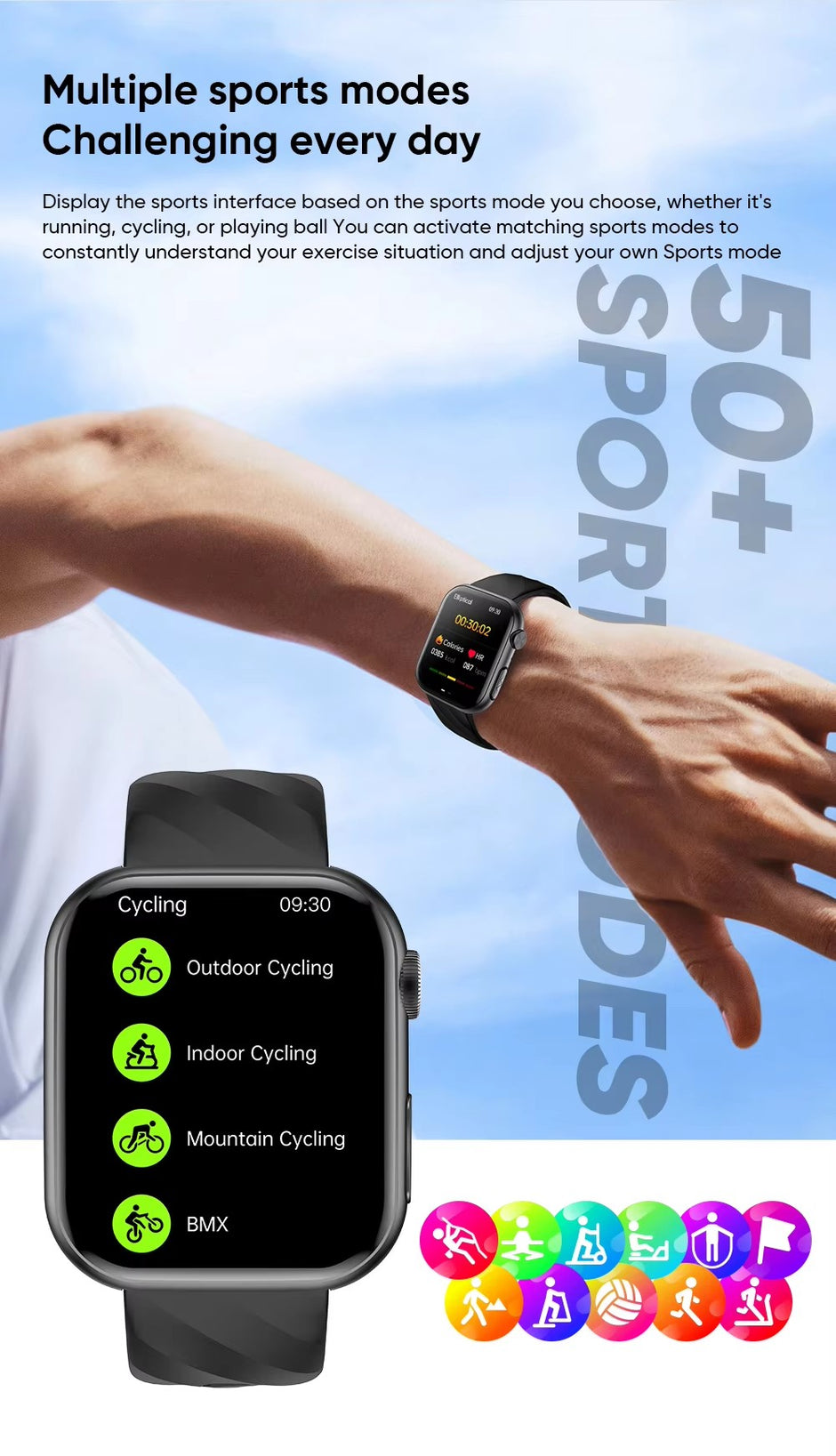 Smartwatch Unisex MF15 AMOLED